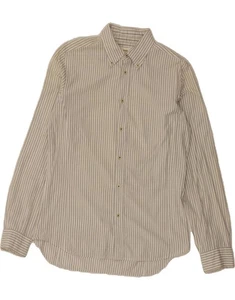 DIESEL Mens Shirt Large Grey Striped Cotton DE54 - Picture 1 of 3