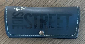 De colección Y2K Ray-Ban Side Street Plisado Carcasa Suave Estuche Protector Forrado de Fieltro - Imagen 1 de 3