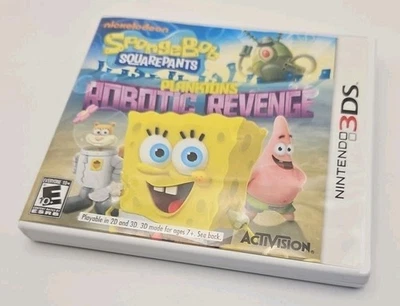SpongeBob SquarePants: Plankton's Robotic Revenge (Nintendo 3DS no manual - Image 1 of 2