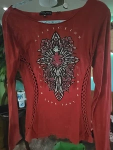 Red Affliction Long Sleeve Shirt - Picture 1 of 2