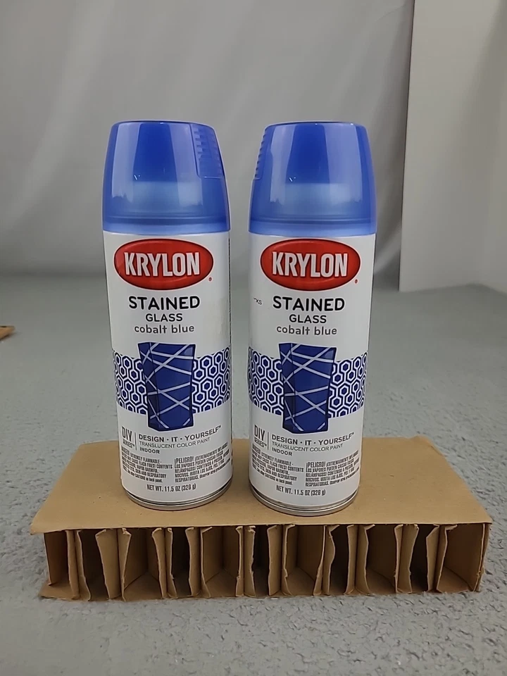 Krylon 9036 Stained Glass Paint 11.5oz-cobalt Blue 11.5 Oz