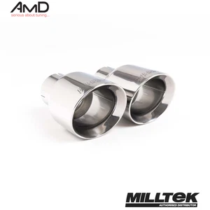 Milltek GT100 Tail Pipes Polished 100mm Tips - To Fit 63.5mm OD Outlets (pair) - Picture 1 of 3