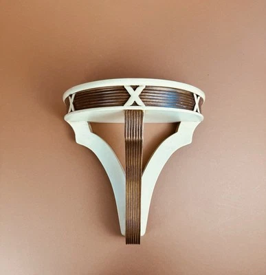 Aplique de pared vintage con ménsula estante Art Deco 12”x12”x8” resina Foto 1 de 4