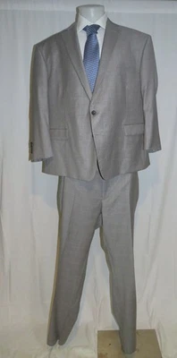 Brooks Brothers 灰色格子电流定制双纽扣套装 52S 全新无标签 — 第 1/4 张图片