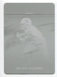 2019 Luminance Printing Plate Black Amari Cooper 1/1 Dallas Cowboys - Picture 1 of 2