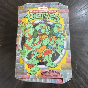 Teenage Mutant Ninja Turtles 1990 estuche de transporte de colección usado de colección - Imagen 1 de 15