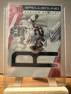 2019 Panini Donruss Elite - Spellbound Saquon Barkley #SP-36 Pink - Image 1 of 2