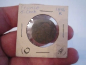 5 COINS 1856 FRANCE 5 CENT, 1899 CHILE, 1910 GUATEMALA, 1866 ITALY, 1967 PERU CC - Picture 1 of 10