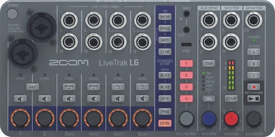 Zoom L-6 LiveTrak kompakt Digital 10-Kanal Mixer Recorder XLR MIDI Effekte - Bild 1 von 4