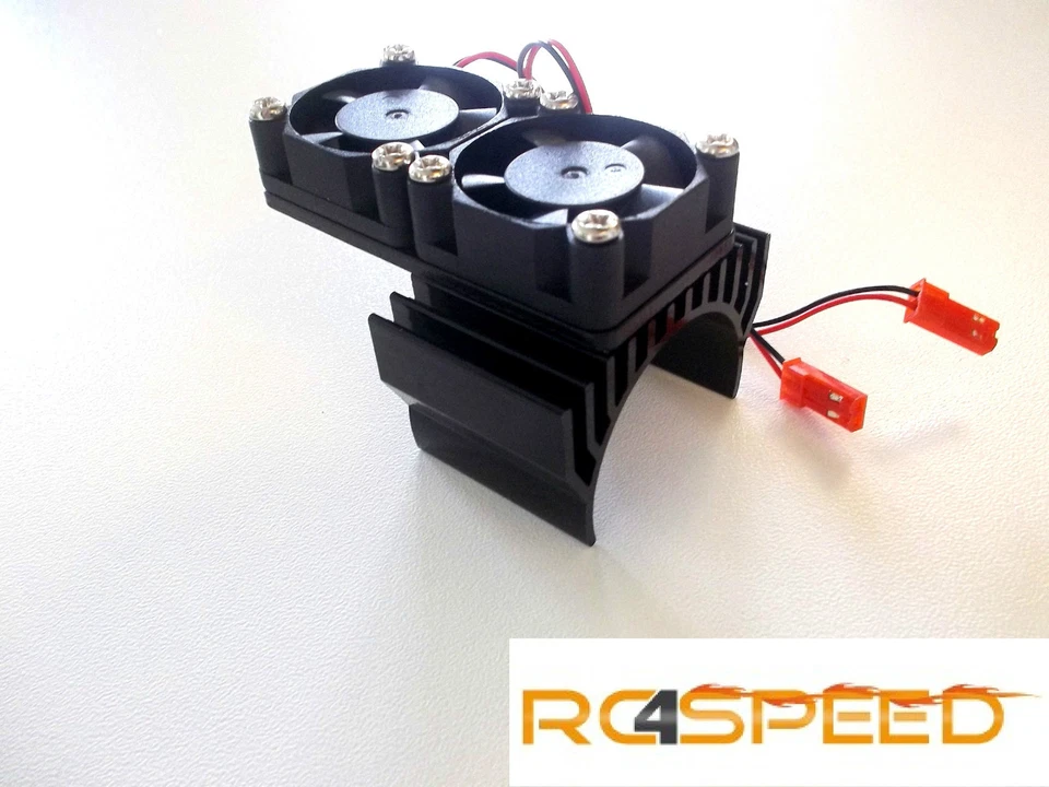 RC ALU Motorkühler mit Lüfter für 1:8 / 1:10 - 380er, 540er, 550er Motoren - Bild 1 von 1