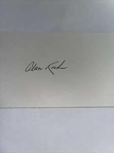 Alan Koch 1963 Detroit Tigers Signed 3x5 index Card