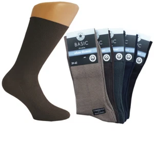 Herren Baumwollsocken 100%Bw Arbeitssocken und Übergröße  schwarz OHNE GUMMI  C - Bild 1 von 7