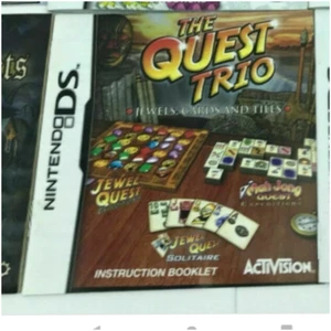 The Quest Trio DS Instruction Booklet - Nintendo DS DSi * Manual Only - Picture 1 of 3