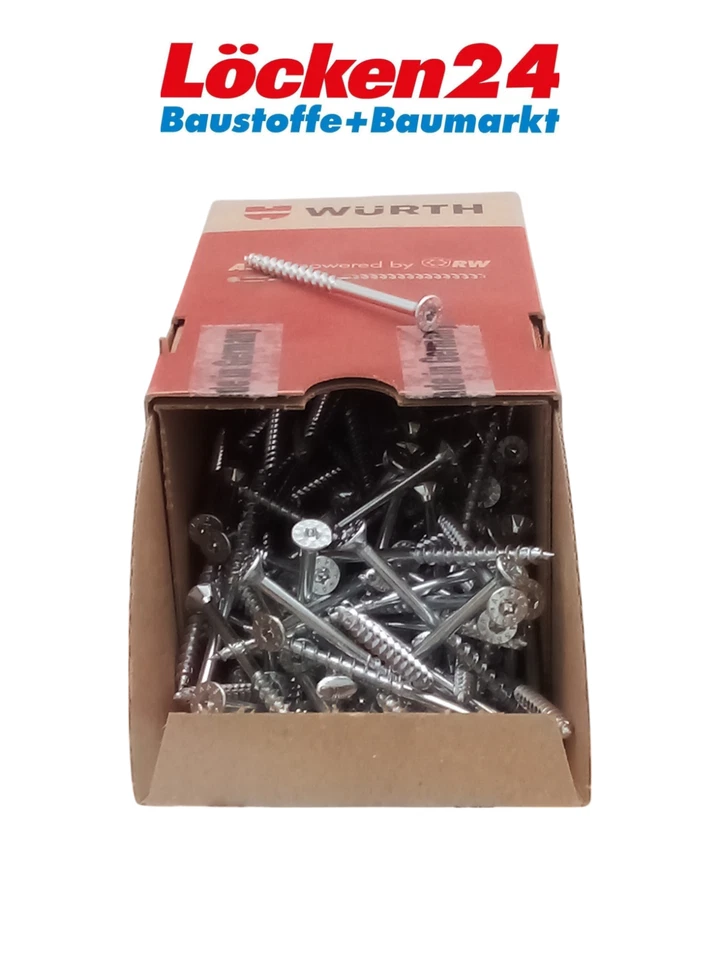 Würth Viti per Legno Truciolato Filettatura Parte Testa Svasata Assy 4 Aw 20 30 - Immagine 1 di 1