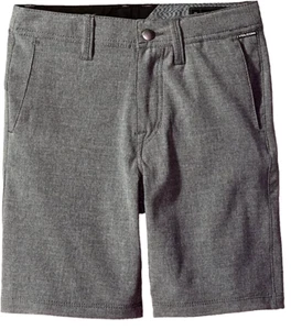Volcom Boys' Frickin Surf N' Turf Hybrid Chino Short, Charcoal Heather, 30 - Picture 1 of 2