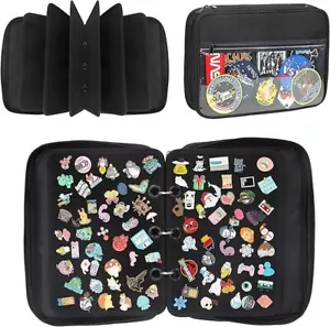 Enamel Pin Display Pages Pin Carrying Case, Pins Collection Storage Organizer... - Picture 1 of 1