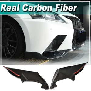 For Lexus GS350 GS F Sport 2013-2015 REAL Carbon Front Bumper Lip Spiltter Flaps - Bild 1 von 12