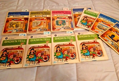LOTE 11 = SHOW’N TELL Records tiras de película Picturesound General Electric 1964 1965 Foto 1 de 4