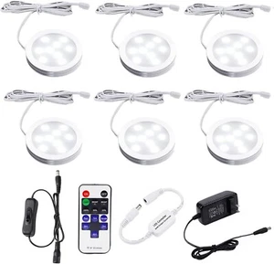 AIBOO Under Counter Light Fixtures for Kitchen, LED Puck Lights for Shelf - Picture 1 of 21