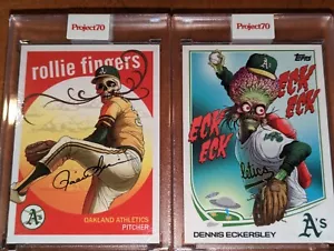 Topps Project70 Dennis Eckersley & Rollie Fingers by Alex Pardee - Picture 1 of 1