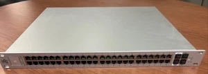 Ubiquiti UniFi US-48-500W 48-Port Gigabit PoE+ Switch with 2 SFP+ - Ships Fast - Picture 1 of 7