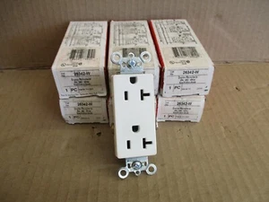 Receptáculo dúplex Pass & Seymour 26342-W 20A 125V blanco (Cantidad 6) - Imagen 1 de 5
