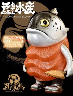 MAME MOYASHI Maguro Senpai Salmon Instinctoy H14CM Figure PVC Vinyl - Image 1 of 4