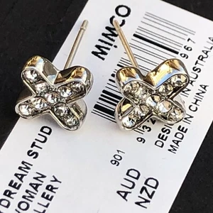 MIMCO Daydream Stud Earrings Sliver • Authentic - Picture 1 of 6