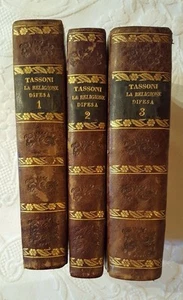 G393-TASSONI, The Religion Proved and Defense, 3 Volumes 1836 & 1837 - Picture 1 of 2