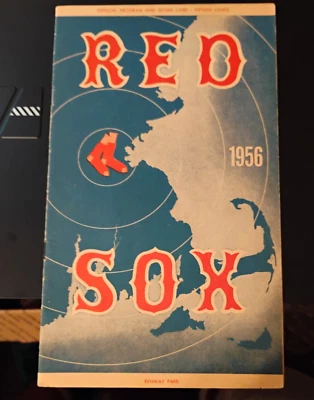 1956 Baltimore Orioles vs. Boston Red Sox Game Program (scored) near mint - Image 1 of 3