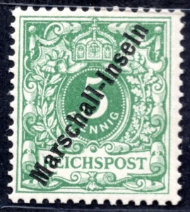 GERMANY MARSHALL ISLANDS 1897 SCOTT #2 MINT NEVER HINGED - Picture 1 of 2