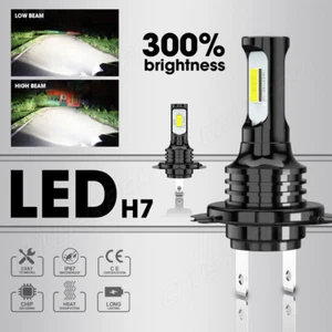 Pair H7 LED Headlight Bulbs Kit High/Low Beam 6000K For TOYOTA CELICA 1999-2005 - Foto 1 di 11
