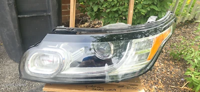 Pestañas rotas 2014_2016 Rover Range Rover Sport LED faro lámpara conductor izquierdo OEM Foto 1 de 4