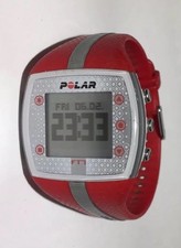 Polar Red and Silver Heart Rate Monitor