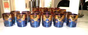 SC LINE ITALIEN BLAU & GOLD NIEDRIGE KUGELBRILLE ZWÖLFER SET (12) - Bild 1 von 8
