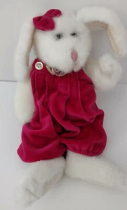Boyds Bear Collection  Bunny Rabbit  J B Bean Series Plush Stuffed Animal White - Picture 1 of 9