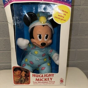 VINTAGE DISNEY Sammlerstück Huglight Mickey Mouse Sleepy Glow Licht - OVP - Bild 1 von 19