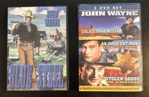 2-DVDS: John Wayne-Gold Strike River, An Innocent Man, Stolen Goods & Blue Steel - Picture 1 of 5