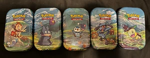 Paquete de 5 Pokémon Sinnoh Stars (¡Juego completo!) Mini latas - Imagen 1 de 1