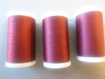 Coats & Clark Dual Duty XP All Purpose Thread 500yards, 3 Burgundy Spools #2820 - Image 1 of 4