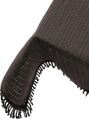 Home + Style Gartentischdecke 130x220 cm GRAU, Tischdecke mit Fransen, Outdoor - Bild 1 von 3