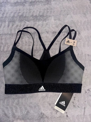 ADIDAS CLIMACOOL SPORTS TRAINING BRA - BLACK - XS - Image 1 of 2