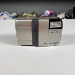 Minolta Vectis 200 IX-Date Silver Point & Shoot APS Film Camera - Picture 1 of 6