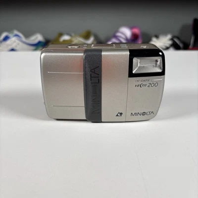 Minolta Vectis 200 IX-Date Silver Point & Shoot APS Film Camera - Image 1 of 4