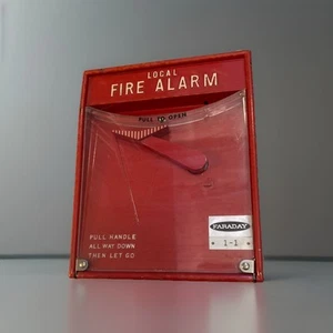 Vintage Faraday No. 10500 Local Fire Alarm Pull Station, Complete & Excellent - Picture 1 of 6
