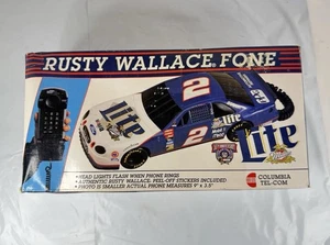 Vintage 1991 Rusty Wallace Miller Lite Nascar Telefon - New Old Stock - Bild 1 von 15