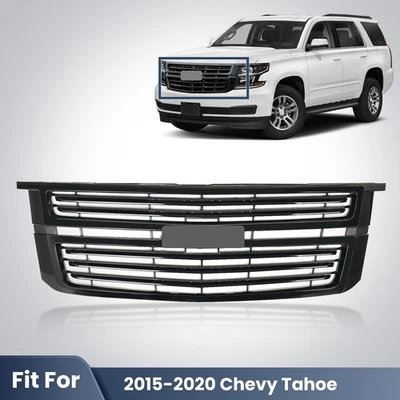 For 2015-2020 Chevrolet Suburban Front Upper Grille Assembly Gloss Black - Imagem 1 de 4