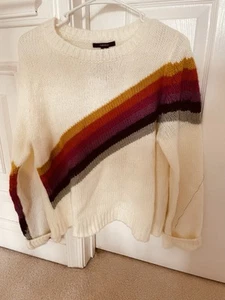 NWT Forever 21 Ivory Crewneck Sweater Size M - Picture 1 of 6