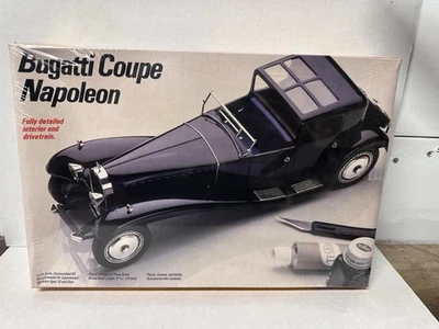 Testors Bugatti Coupe Napoleon 1/24 Model Kit #835 1984 NEW SEALED - Image 1 of 4
