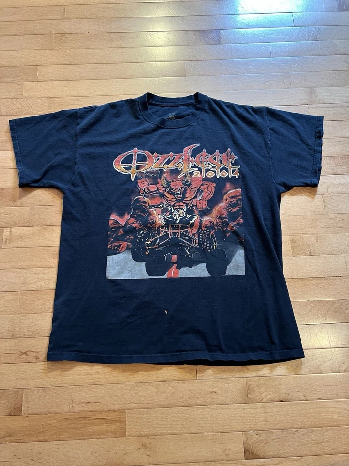 Camiseta Ozzfest 2004 Vintage Gira de Conciertos Talla XL Negra Ozzy Osbourne Metal Rock Foto 1 de 4